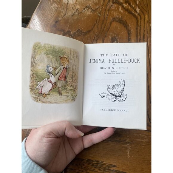 The Tale Of Jemima Puddle-Duck By Beatrix Potter Hardback Book Original Edition - Picture 5 of 7